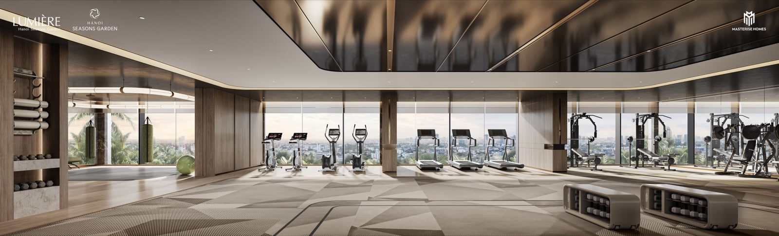 Phòng gym và yoga tại LUMIÈRE Hanoi Seasons Garden